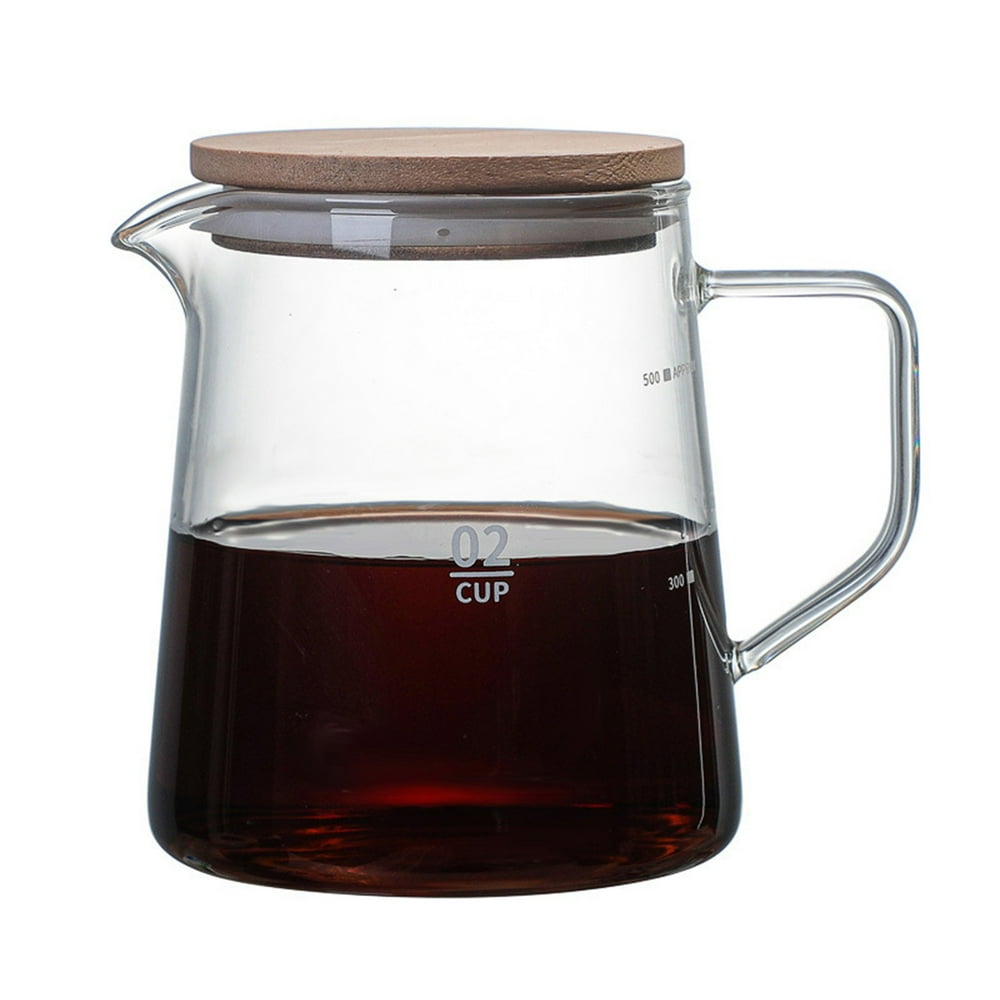 Smoke Tint Glass Pour-Over Server Carafe 30oz product photo