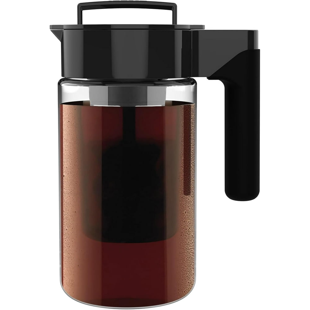 Cold Brew Coffee Maker 2L - Clear Glass with Steel Lid product photo