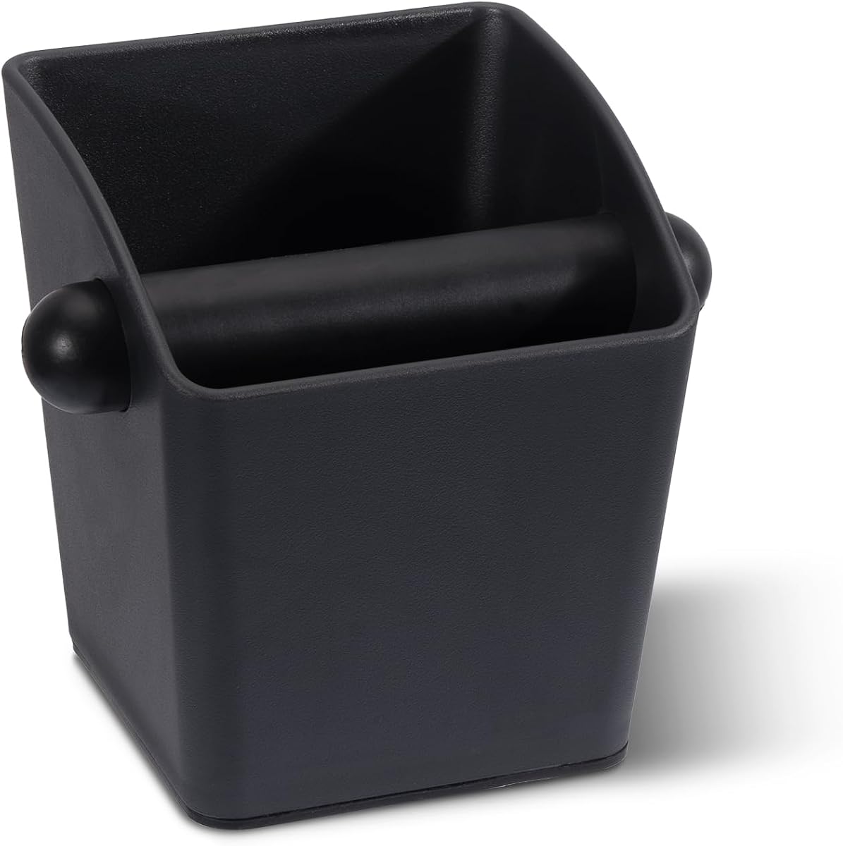 Matte Black Espresso Knock Box with Padded Bar product photo