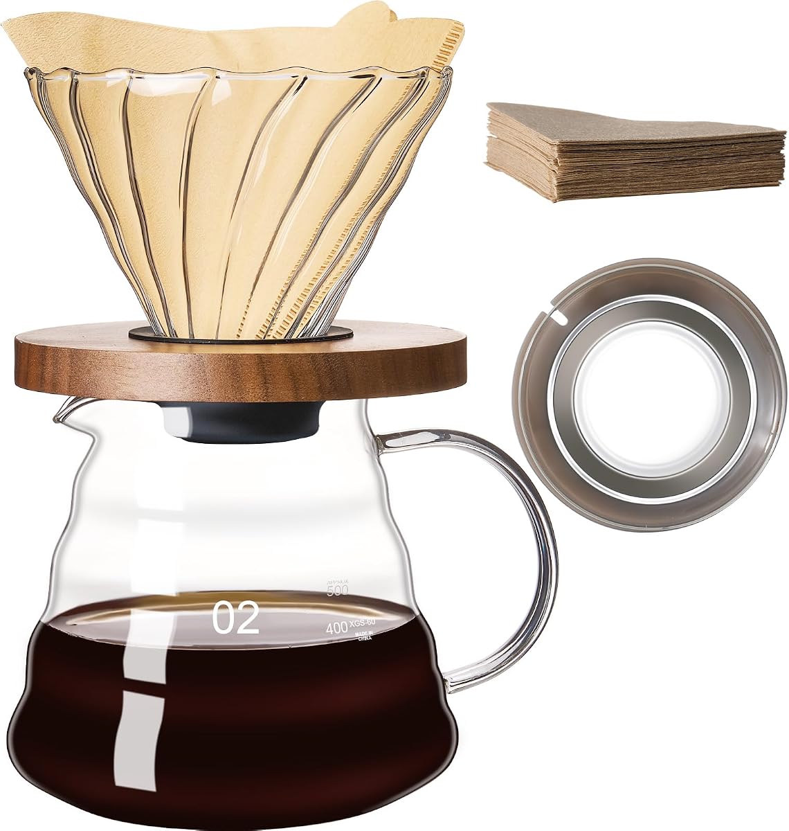 Glass Pour Over Coffee Server product photo