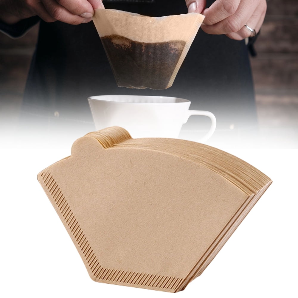 Natural Unbleached Flat-Bottom Wave (100-Pack) Coffee Paper Filters product photo
