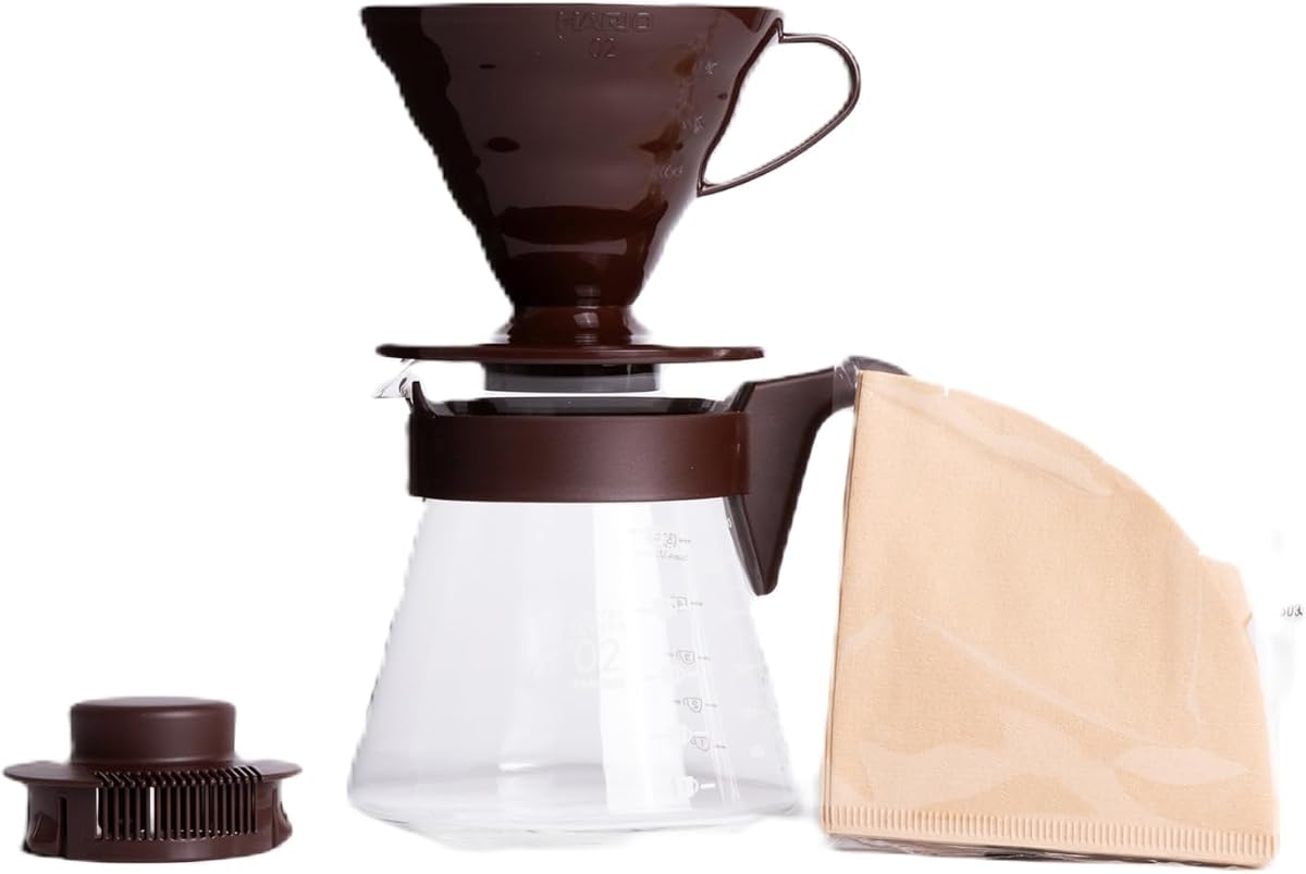 Matte Black Pour-Over Coffee Starter Set (Kettle + Dripper + Server) product photo