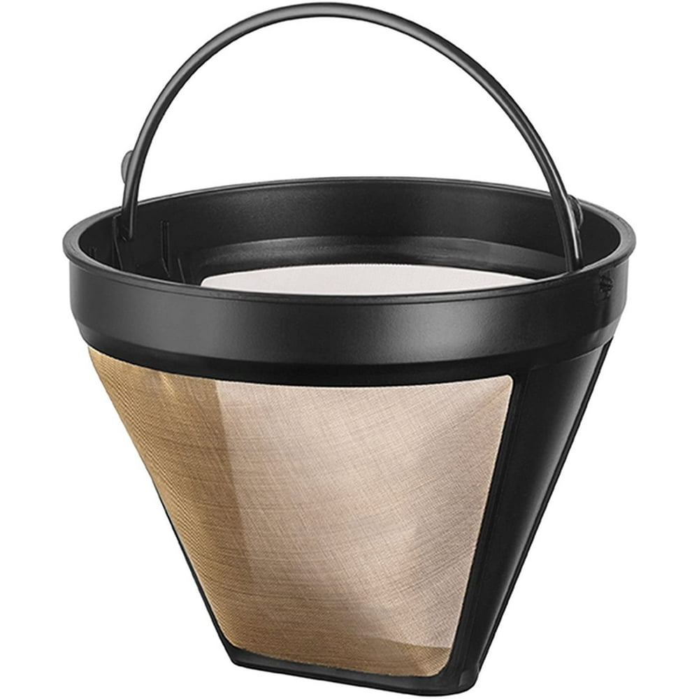 Titanium-Tone Coated Reusable Cone Coffee Filter product photo